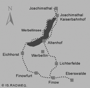 Radweg an der L 293 zwischen Finow und Lichterfelde